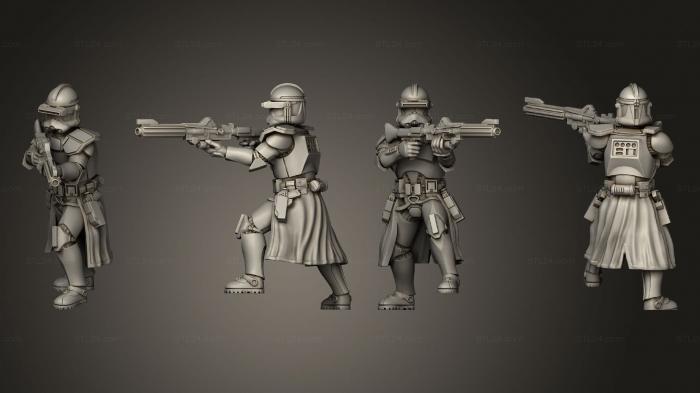 Military figurines (Stoic Commander, STKW_13216) 3D models for cnc