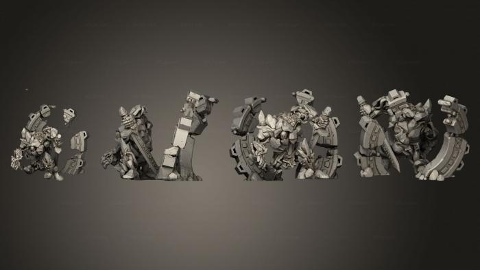 Military figurines (Stone Golem, STKW_13217) 3D models for cnc