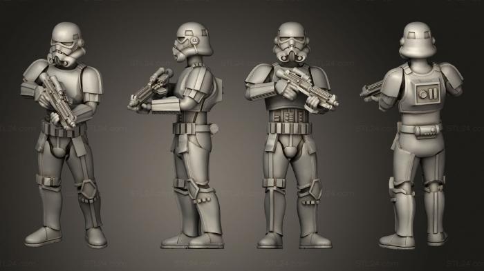 Military figurines (Storm Trooper Casual 2, STKW_13223) 3D models for cnc