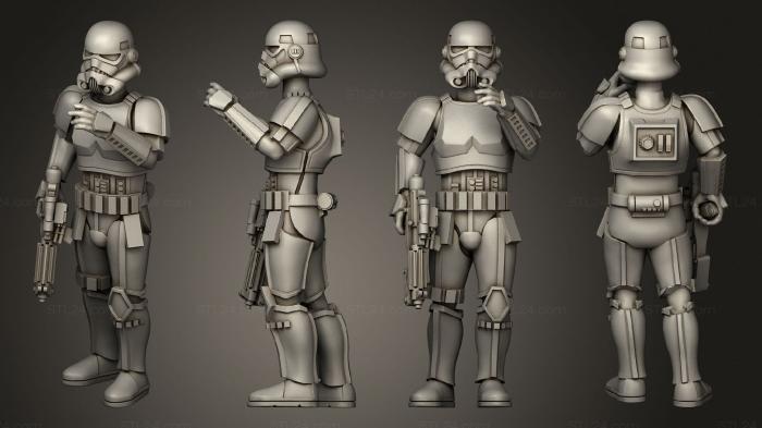 Military figurines (Storm Trooper Move Along, STKW_13226) 3D models for cnc