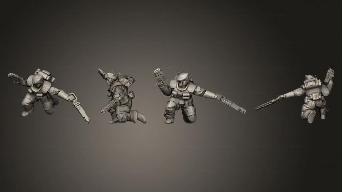 Military figurines (Storm Troopette Sargent, STKW_13227) 3D models for cnc