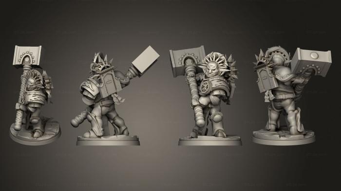 Military figurines (Stormcast Eternals Retributors 05, STKW_13233) 3D models for cnc