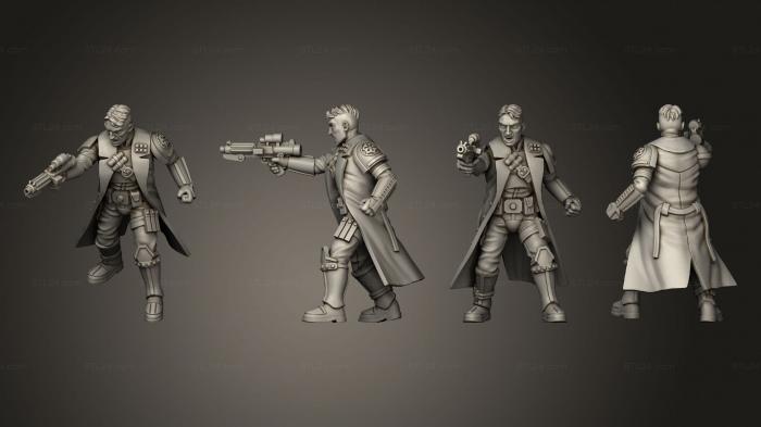 Military figurines (Stormsoldier captain 2, STKW_13236) 3D models for cnc