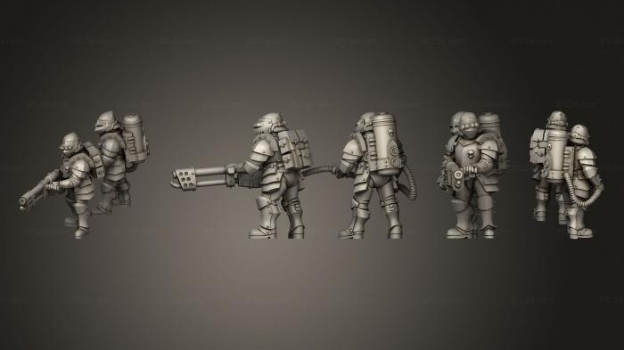 Military figurines (stubber operator preview 2, STKW_13241) 3D models for cnc