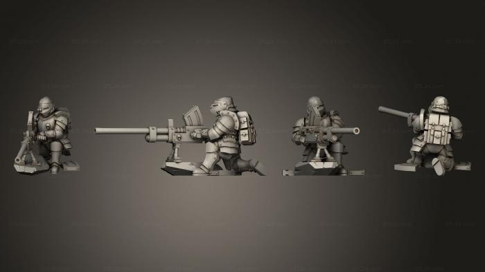 Military figurines (Stubber operator, STKW_13242) 3D models for cnc