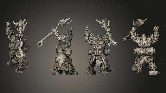 Military figurines (Sulgha Sorcerer Orc 01, STKW_13255) 3D models for cnc