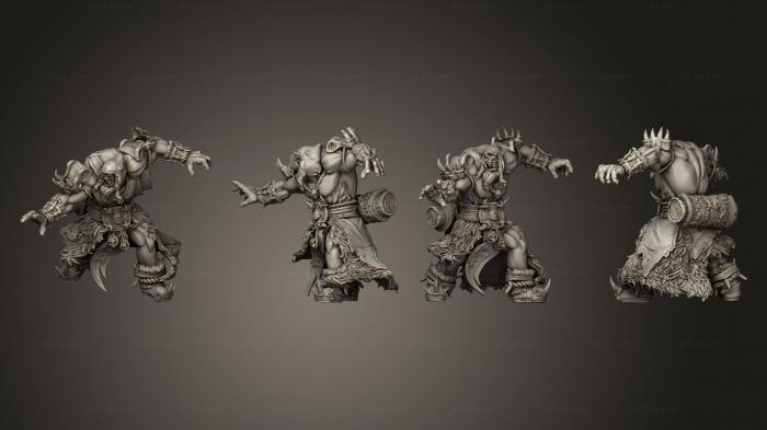 Military figurines (Sulgha Sorcerer Orc 03, STKW_13257) 3D models for cnc