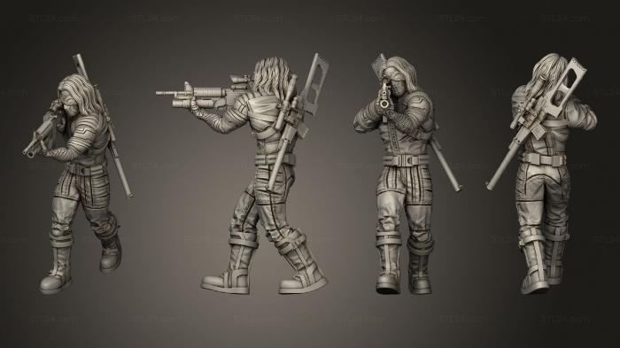 Military figurines (Summer Soldier, STKW_13261) 3D models for cnc