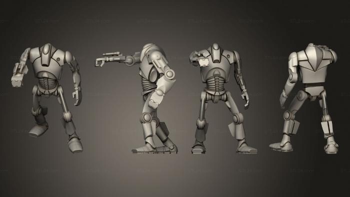 Military figurines (Super Battledroid Squad 01, STKW_13291) 3D models for cnc