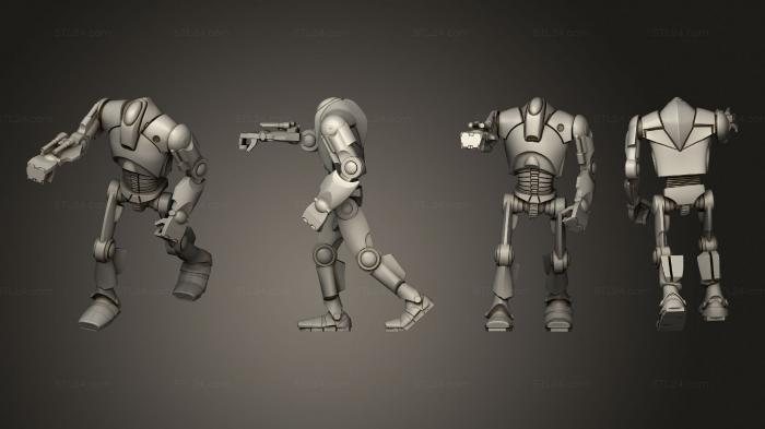 Military figurines (Super Battledroid Squad 03, STKW_13293) 3D models for cnc