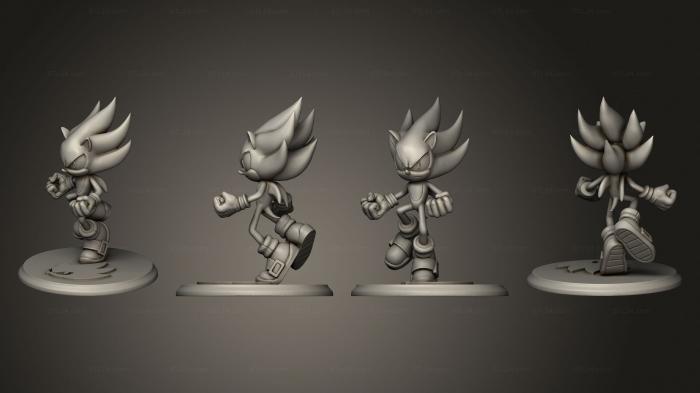 Military figurines (Super Sonic the Hedgehog, STKW_13296) 3D models for cnc