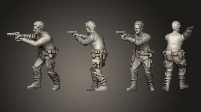 Military figurines (survivor series tim, STKW_13300) 3D models for cnc