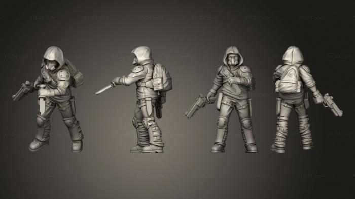 Military figurines (survivors 2, STKW_13302) 3D models for cnc