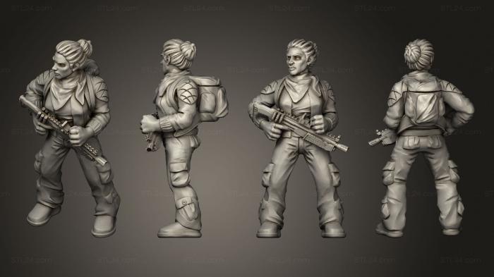 Military figurines (Survivors, STKW_13303) 3D models for cnc