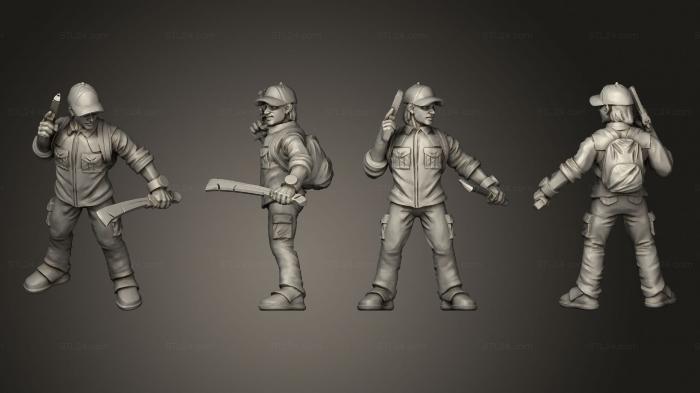 Military figurines (Survivors2, STKW_13304) 3D models for cnc