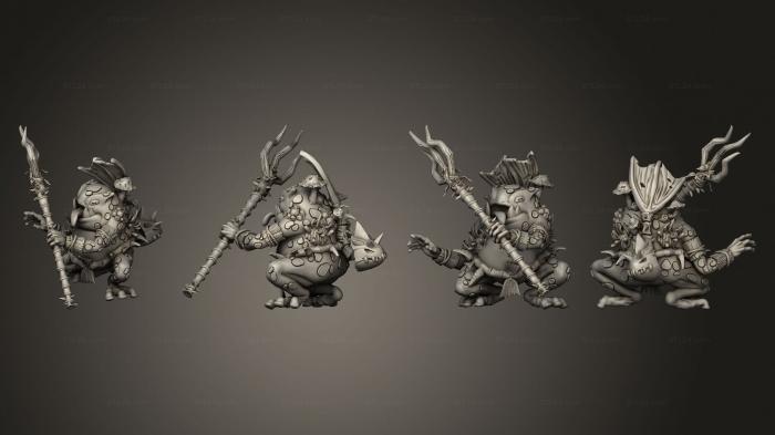 Military figurines (Swamp Bullywug A Body, STKW_13320) 3D models for cnc