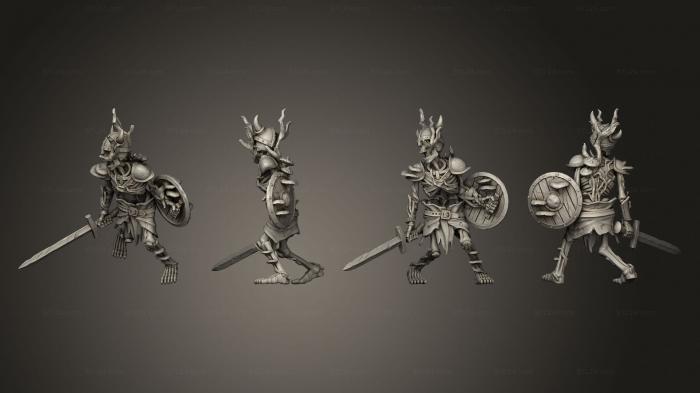 Military figurines (Swamp Skeleton 01, STKW_13329) 3D models for cnc