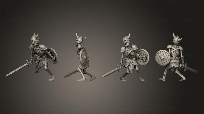 Military figurines (Swamp Skeleton 02, STKW_13330) 3D models for cnc