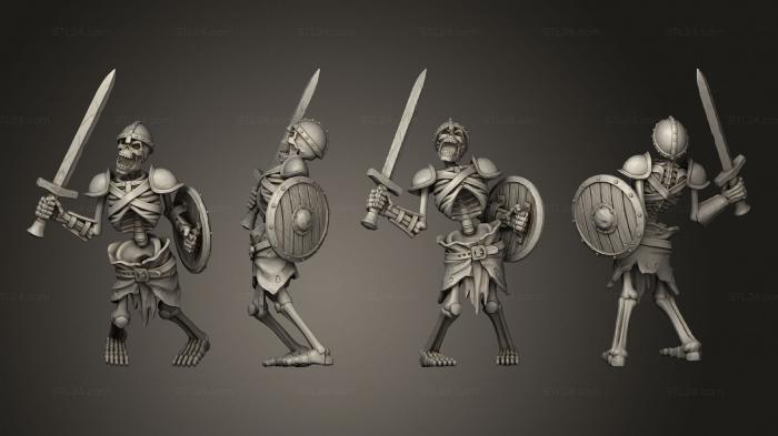 Military figurines (Swamp Skeleton 10, STKW_13338) 3D models for cnc