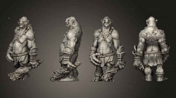Military figurines (Swamp Troll Neutral, STKW_13348) 3D models for cnc