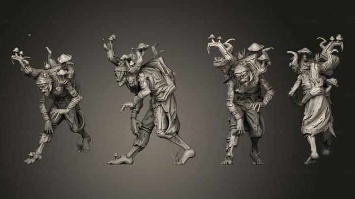 Military figurines (Swamp Zombie B, STKW_13358) 3D models for cnc