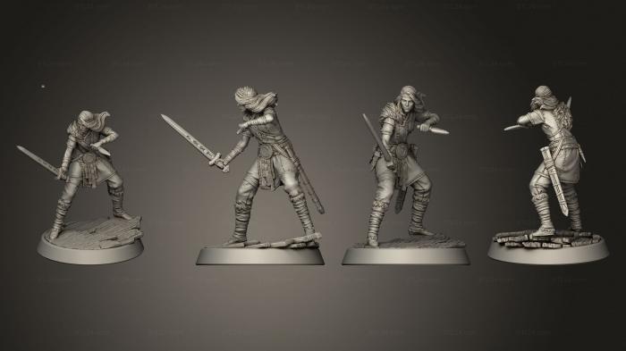 Military figurines (Swash buckler, STKW_13366) 3D models for cnc