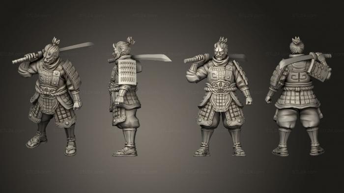 Military figurines (swordsman 01, STKW_13386) 3D models for cnc