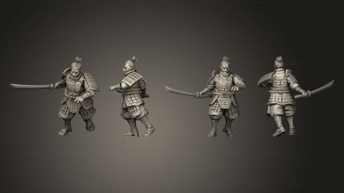 Military figurines (swordsman 03, STKW_13388) 3D models for cnc
