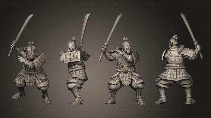Military figurines (swordsman 04, STKW_13389) 3D models for cnc