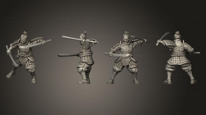 Military figurines (swordsman 05, STKW_13390) 3D models for cnc