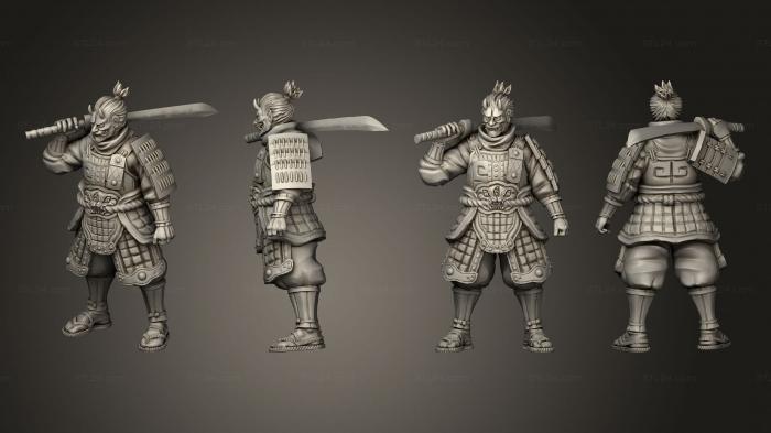 Military figurines (swordsman 06, STKW_13391) 3D models for cnc