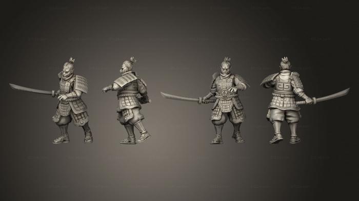 Military figurines (swordsman 08, STKW_13393) 3D models for cnc