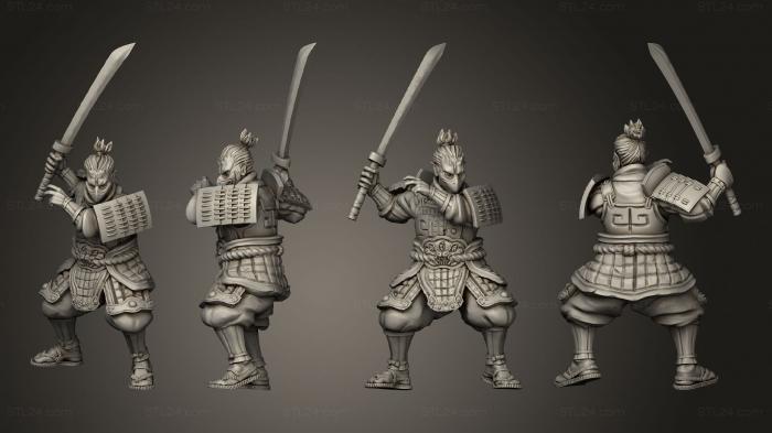 Military figurines (swordsman 09, STKW_13394) 3D models for cnc