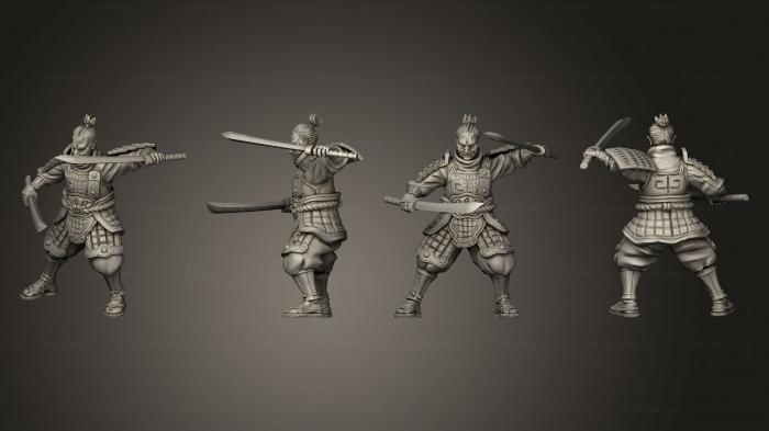 Military figurines (swordsman 10, STKW_13395) 3D models for cnc