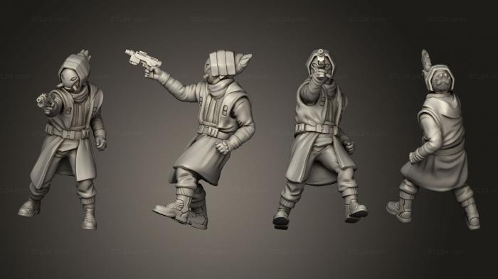 Military figurines (syndicate commander 004, STKW_13407) 3D models for cnc