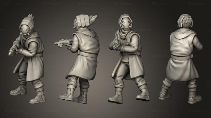 Military figurines (syndicate commander 007, STKW_13410) 3D models for cnc
