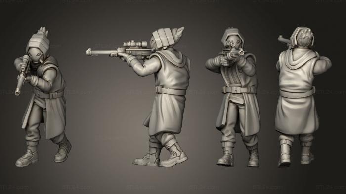 Military figurines (syndicate commander 008, STKW_13411) 3D models for cnc