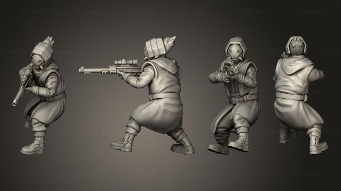 Military figurines (syndicate commander 009, STKW_13412) 3D models for cnc