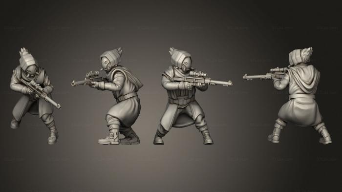 Military figurines (syndicate heavy blaster 02, STKW_13422) 3D models for cnc