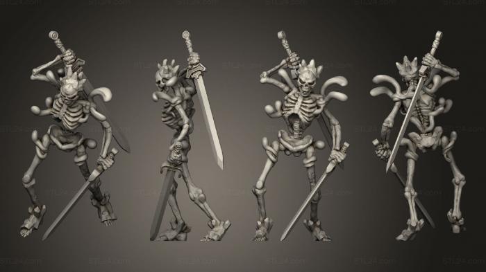 Military figurines (Syrup Skeleton, STKW_13444) 3D models for cnc