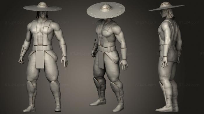 Military figurines (Kung lao mortal kombat, STKW_1348) 3D models for cnc