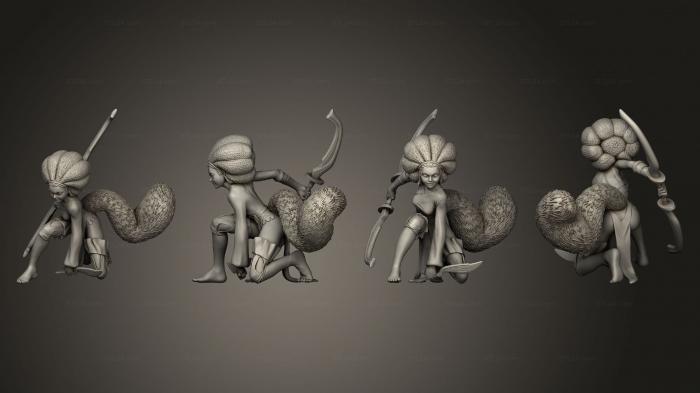 Military figurines (Tanuki Lady Dagger, STKW_13484) 3D models for cnc