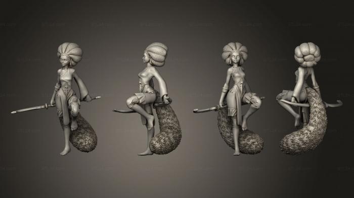 Military figurines (Tanuki Lady, STKW_13485) 3D models for cnc