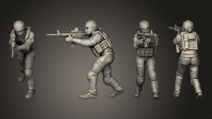 Military figurines (Task Force 01, STKW_13487) 3D models for cnc