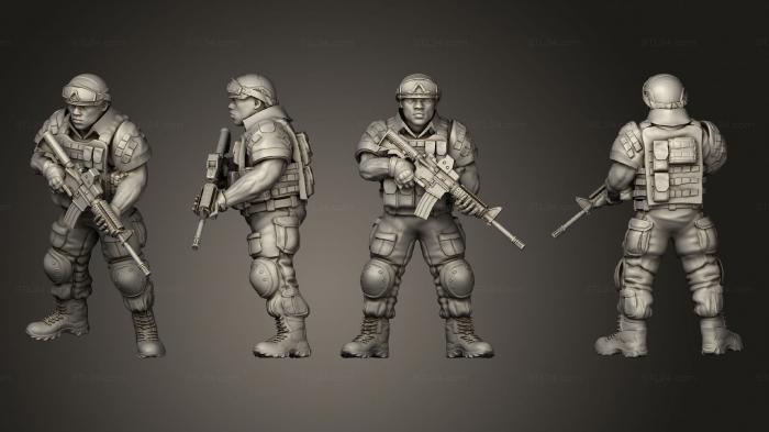 Military figurines (Task Force 03, STKW_13490) 3D models for cnc