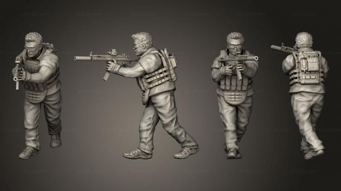 Military figurines (Task Force, STKW_13491) 3D models for cnc