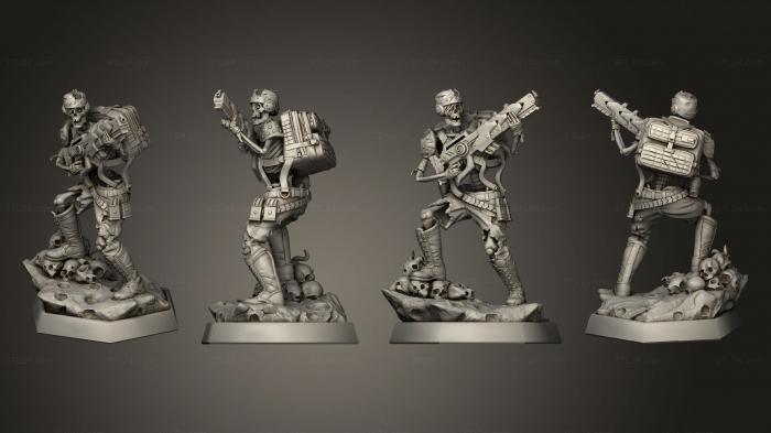 Military figurines (Tattered Trooper 1, STKW_13492) 3D models for cnc