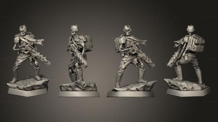 Military figurines (Tattered Trooper 2, STKW_13493) 3D models for cnc