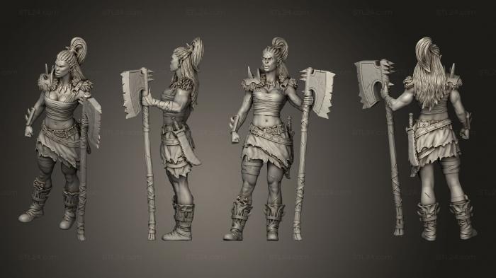 Military figurines (Tavern Heroes Vanchu, STKW_13501) 3D models for cnc