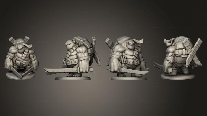 Military figurines (Teenage Mutant Ninja Tortle Leohard foe, STKW_13507) 3D models for cnc